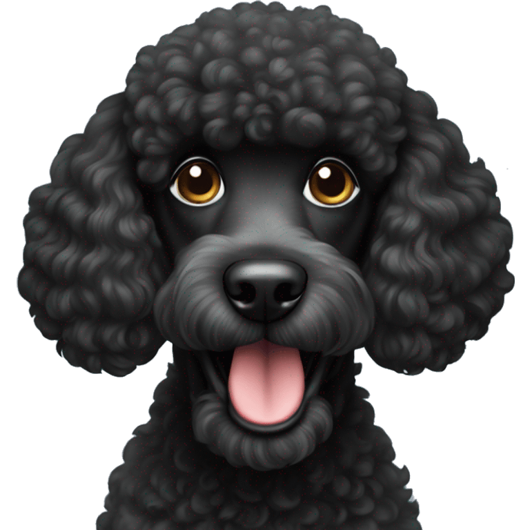 Black poodle Little dog  emoji