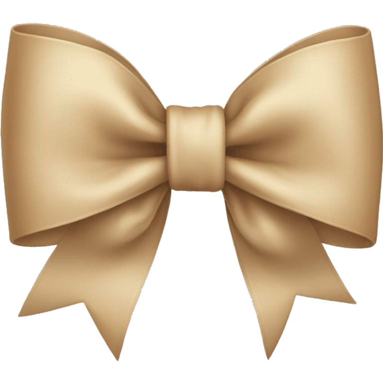 Beige bow emoji