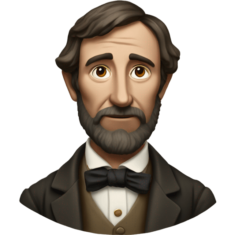 henry david thoreau, portrait by maxham emoji