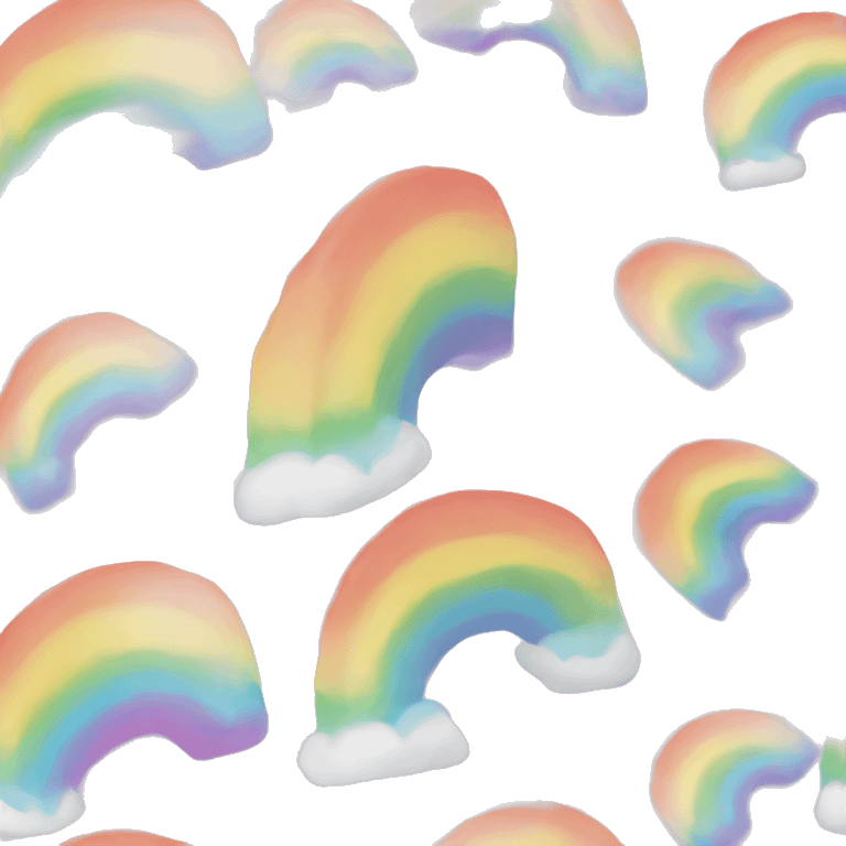 Pastel rainbow emoji