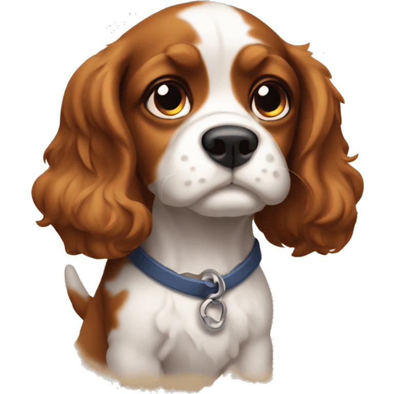 shrugging cavalier puppy emoji