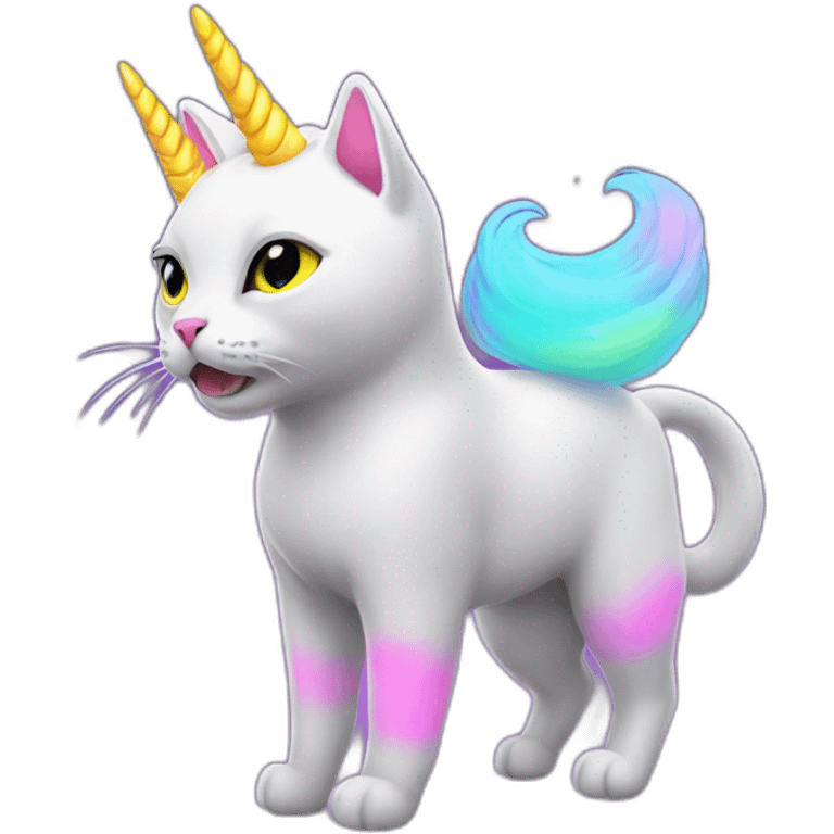 cat unicorn neon astronaut emoji