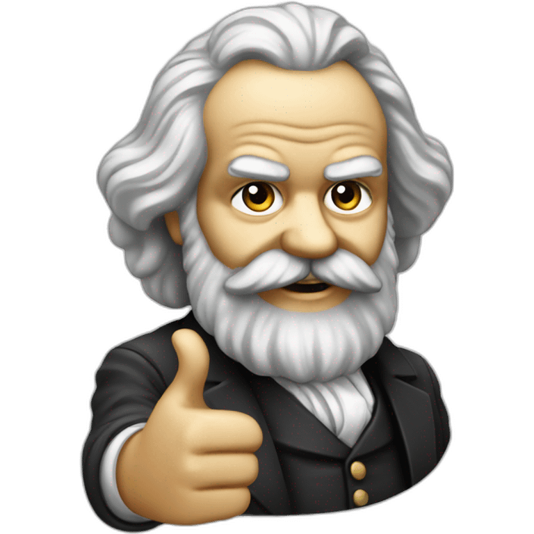 karl marx giving a thumbs up emoji