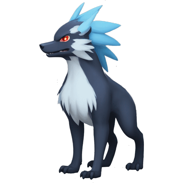 Nargacuga-Silvally-Sergal-Zoroark-Zorua full body emoji