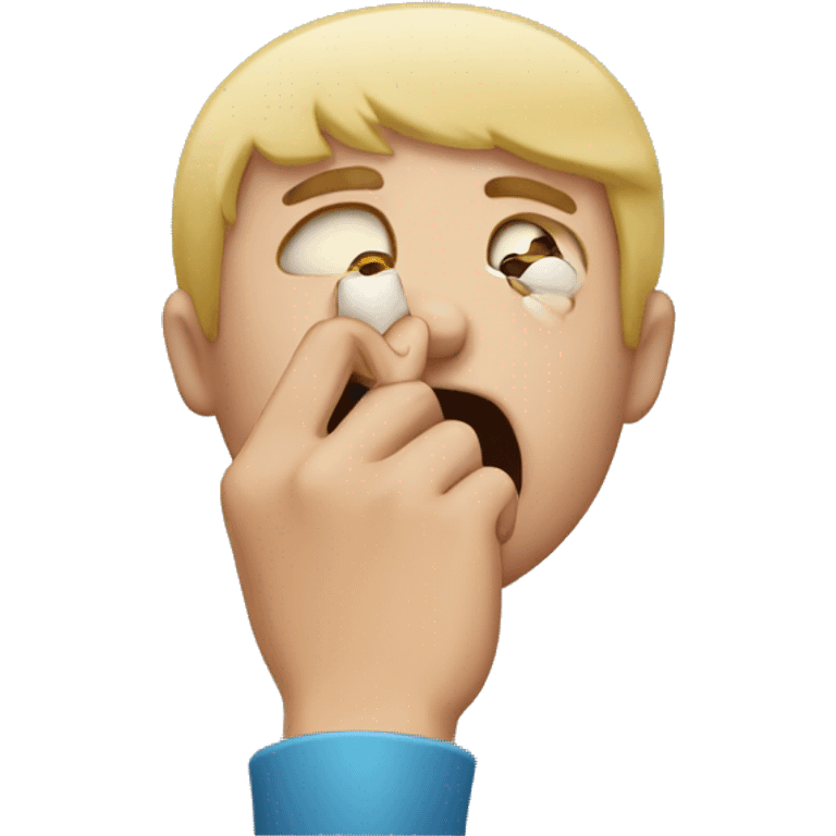 person biting their nails  emoji