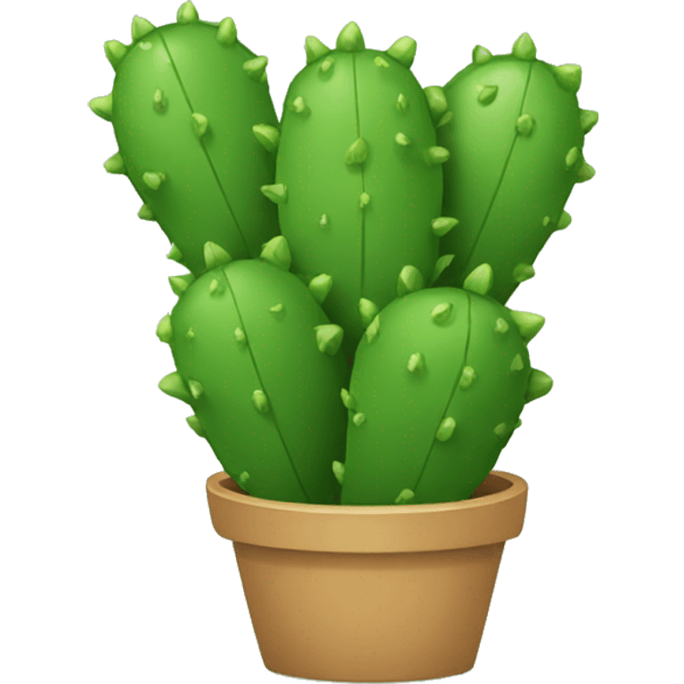 round Nopal emoji