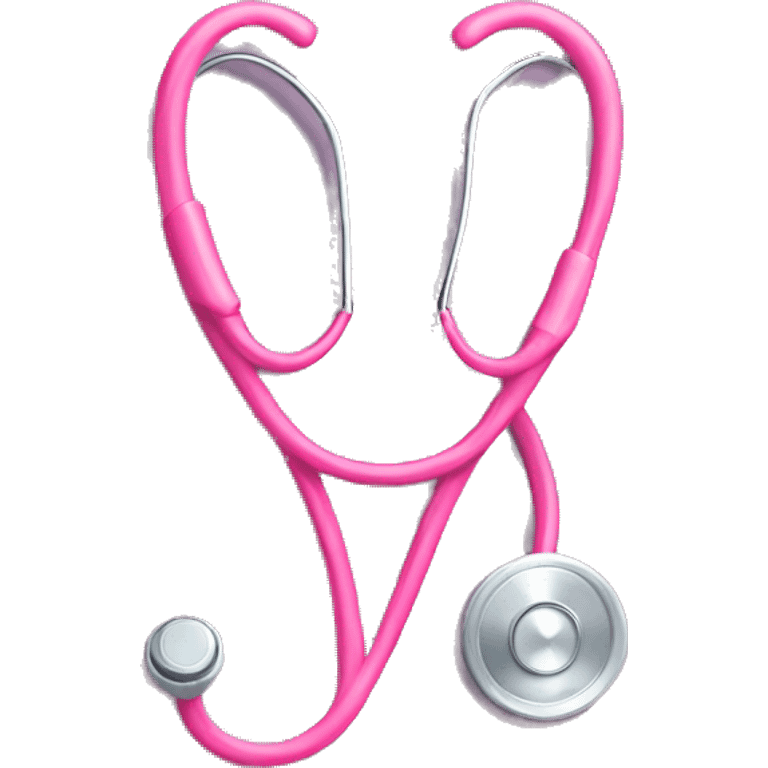 Cute pink Stethoscope  emoji