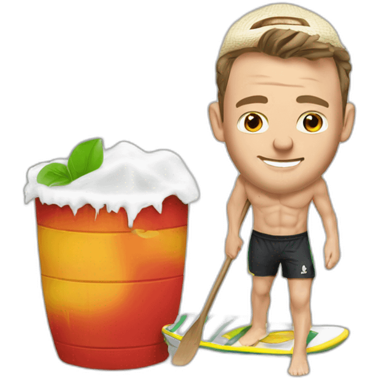 Jonathan Toews as a beach bum emoji