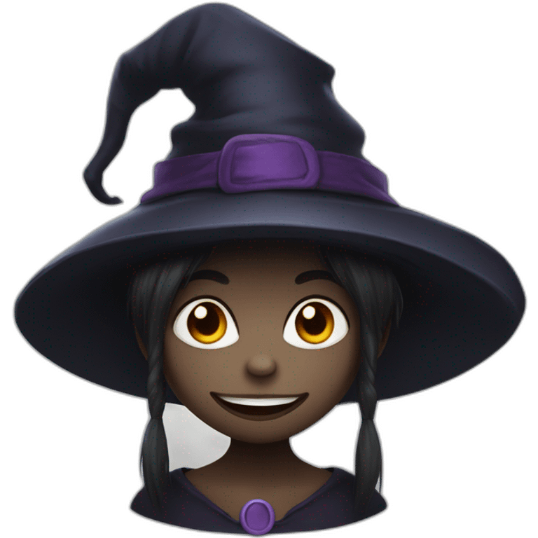 Gorlilla witch a hat and funny face emoji