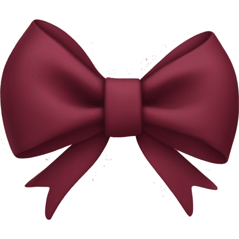 maroon bow emoji