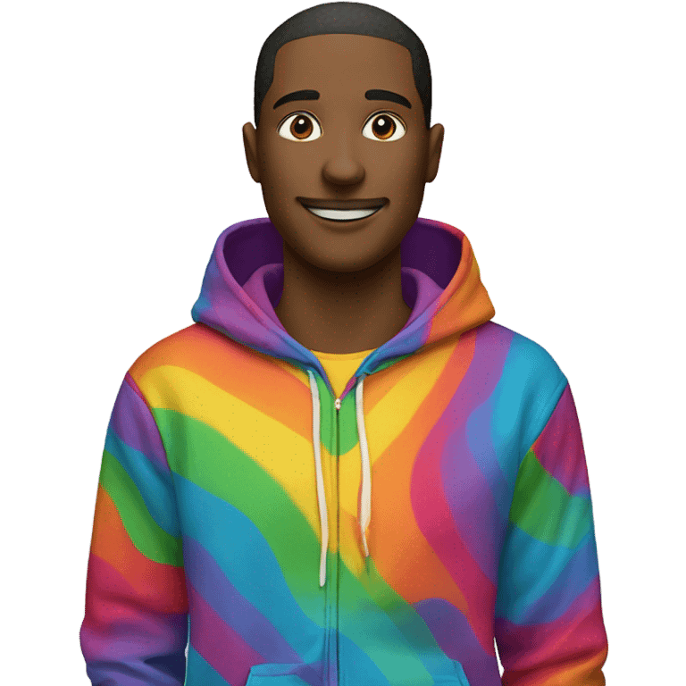 Rainbow hoodie  emoji