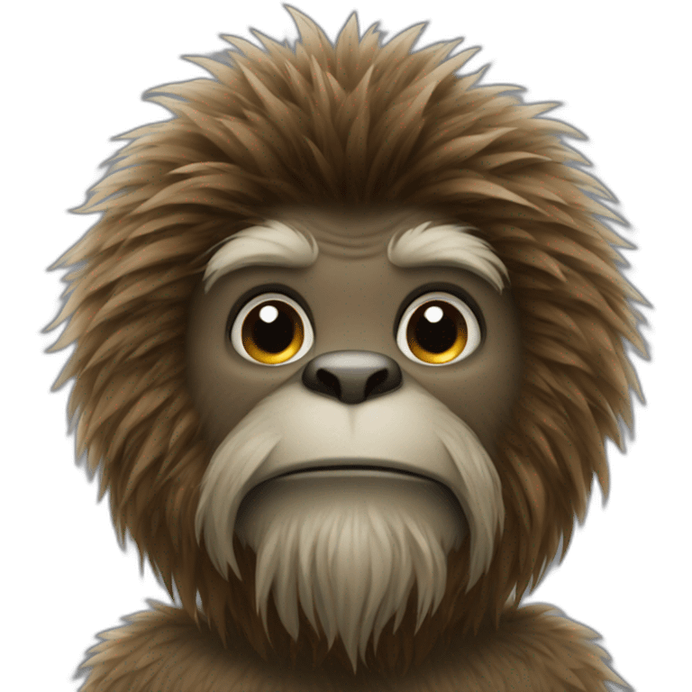 brown yeti in clothing emoji