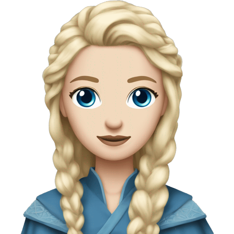 Female blone straight hair blue eyes game of thrones  emoji