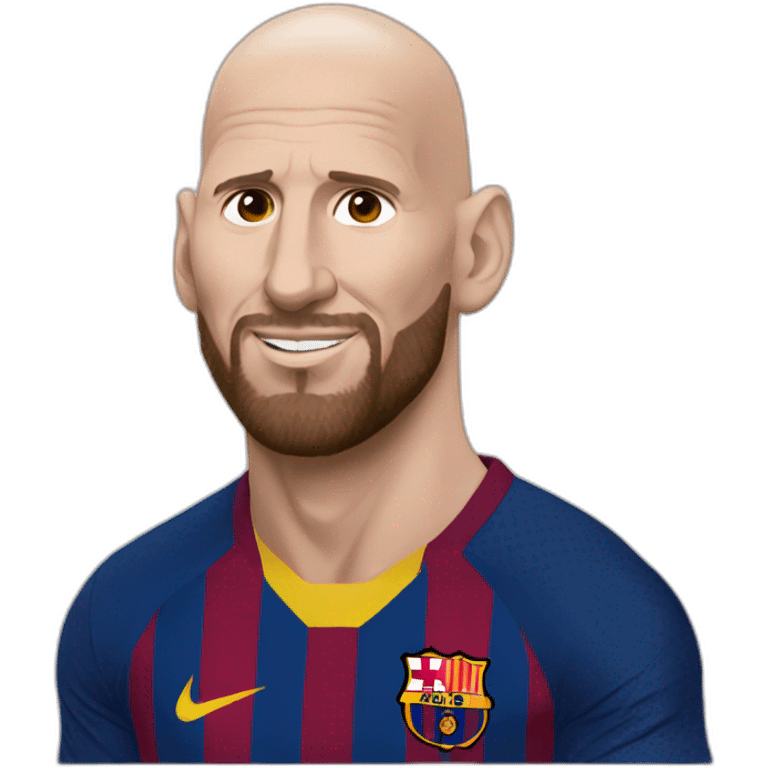 Bald lionel messi emoji