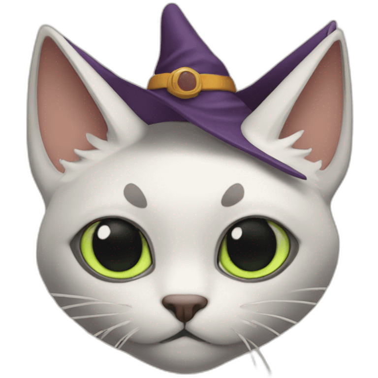 Cat witch a virus emoji