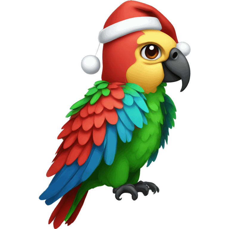 Christmas parrot  emoji