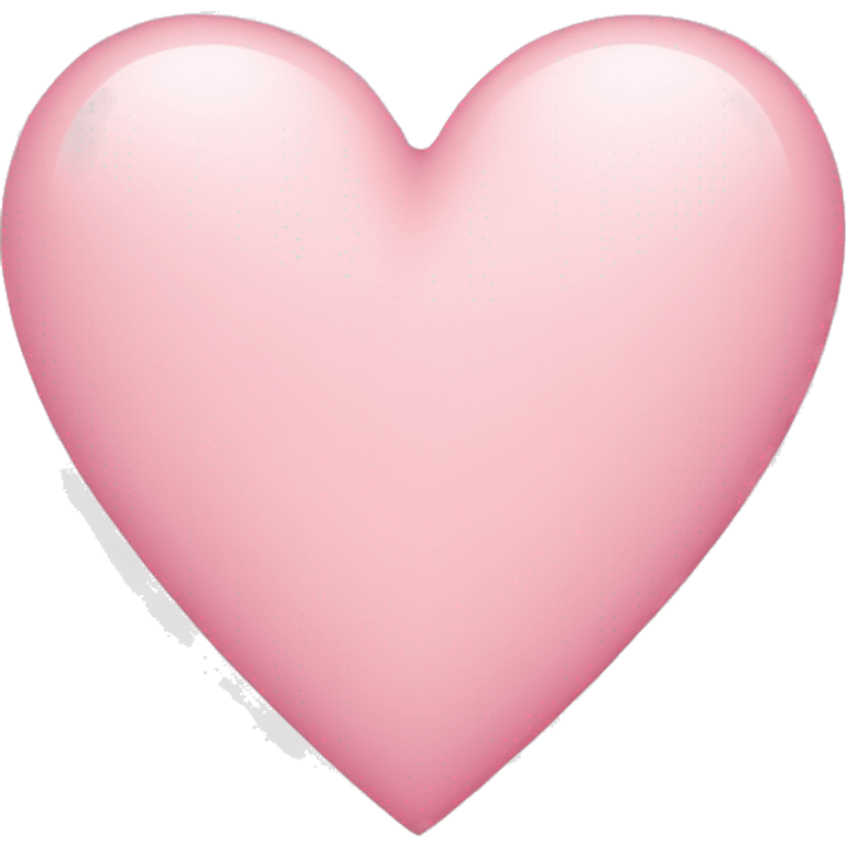 light pink heart  emoji