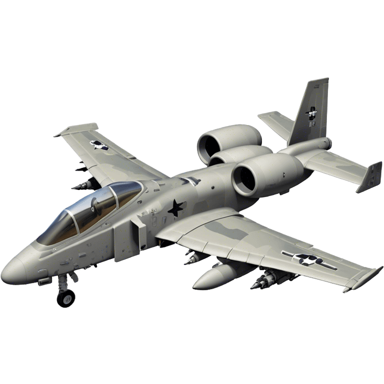 Warthog Jet (A-10 Thunderbolt II) - Fairchild Republic (Model Year: 2022) (Iconic colour: Desert camo) emoji