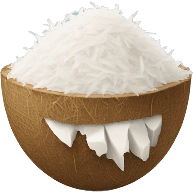 shredded coconut emoji