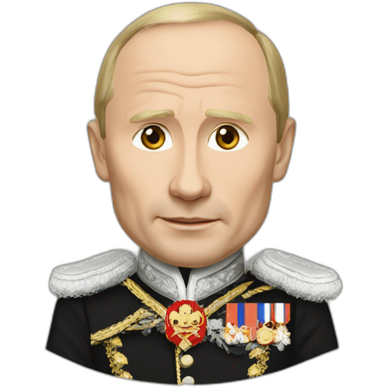 putin with garter holder emoji