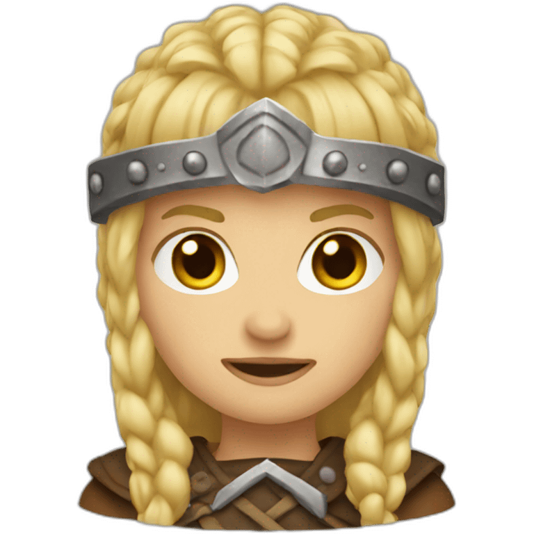 Blonde viking emoji