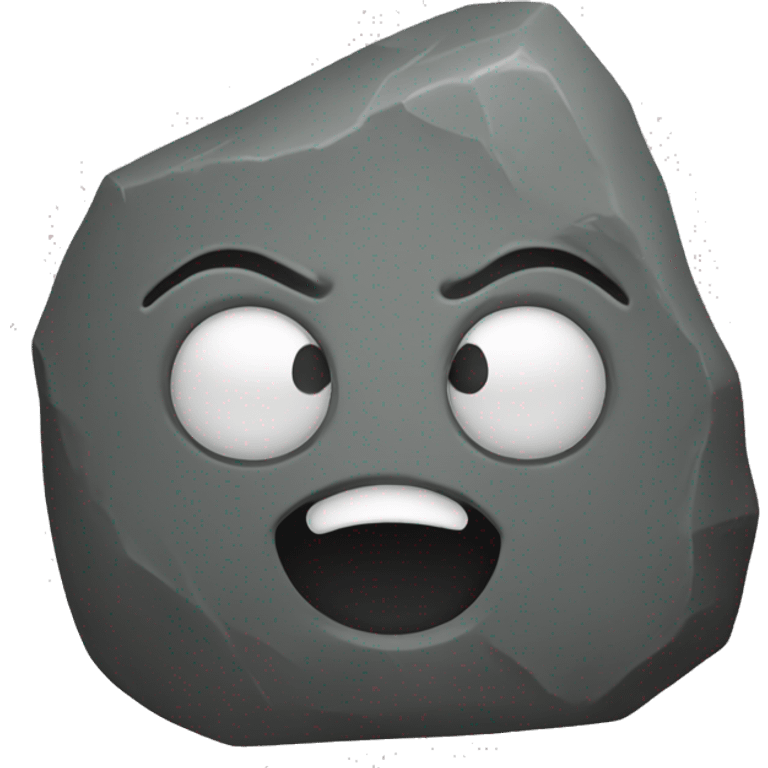 embaresed stone  emoji