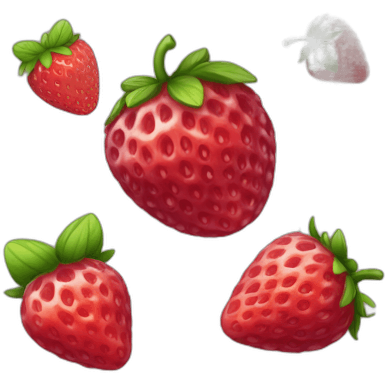 Fraise et framboise et mirtile emoji