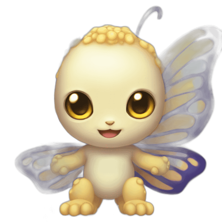 butterfly baby Digimon creature emoji