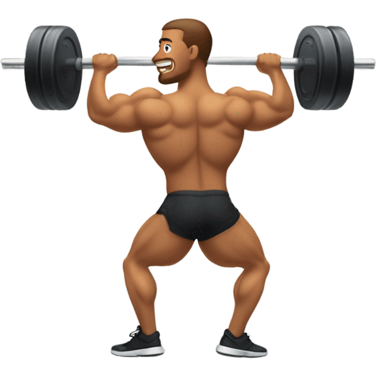 man butt workout emoji