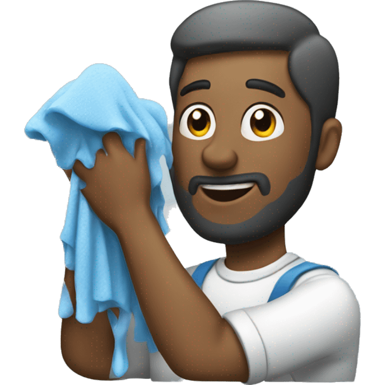 man washing a car emoji