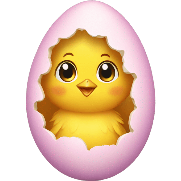 chick in easter egg emoji