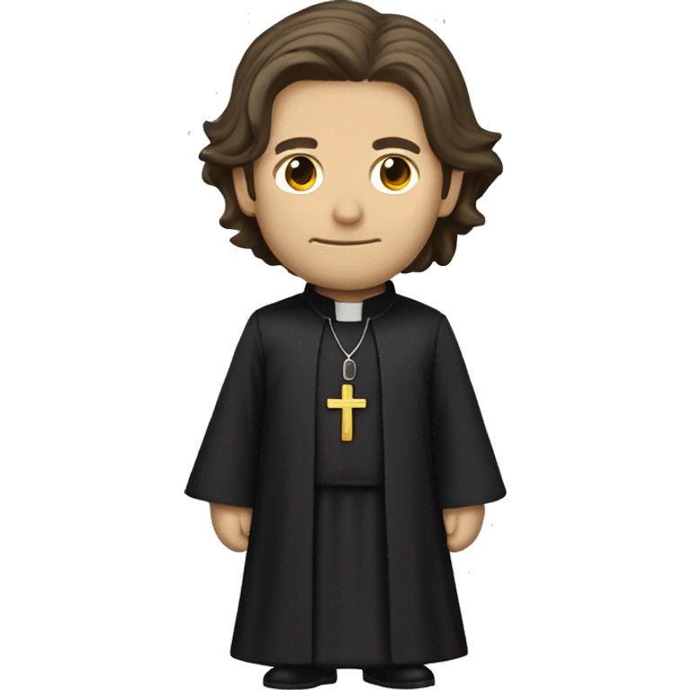 Sam Winchester dressed as a priest  emoji