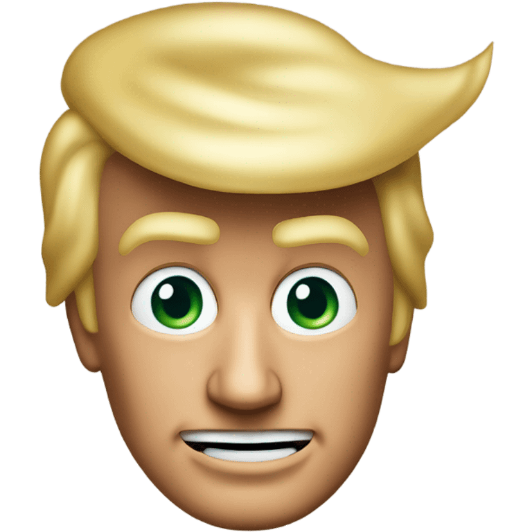 Head with Donald Trump coming out the top  emoji