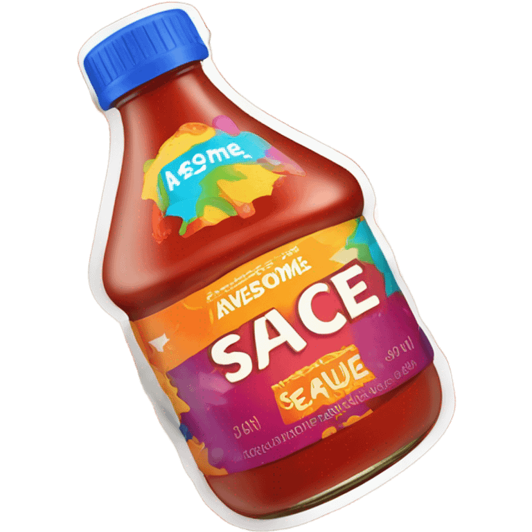 awesome sauce bottle emoji