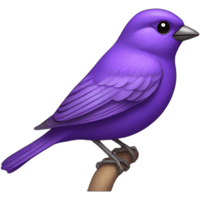 purple sparrow emoji