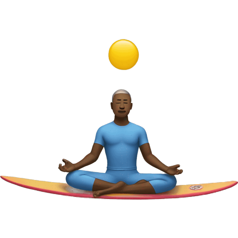 meditation on surf emoji