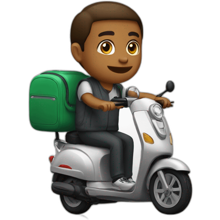 Scooter avec Emmanuel emoji