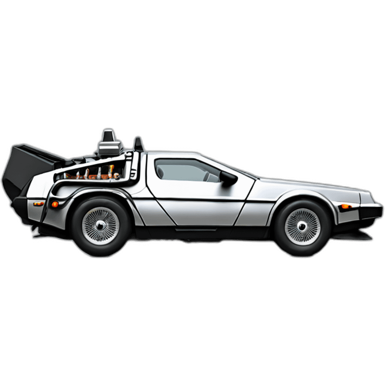 Delorean Time machine emoji