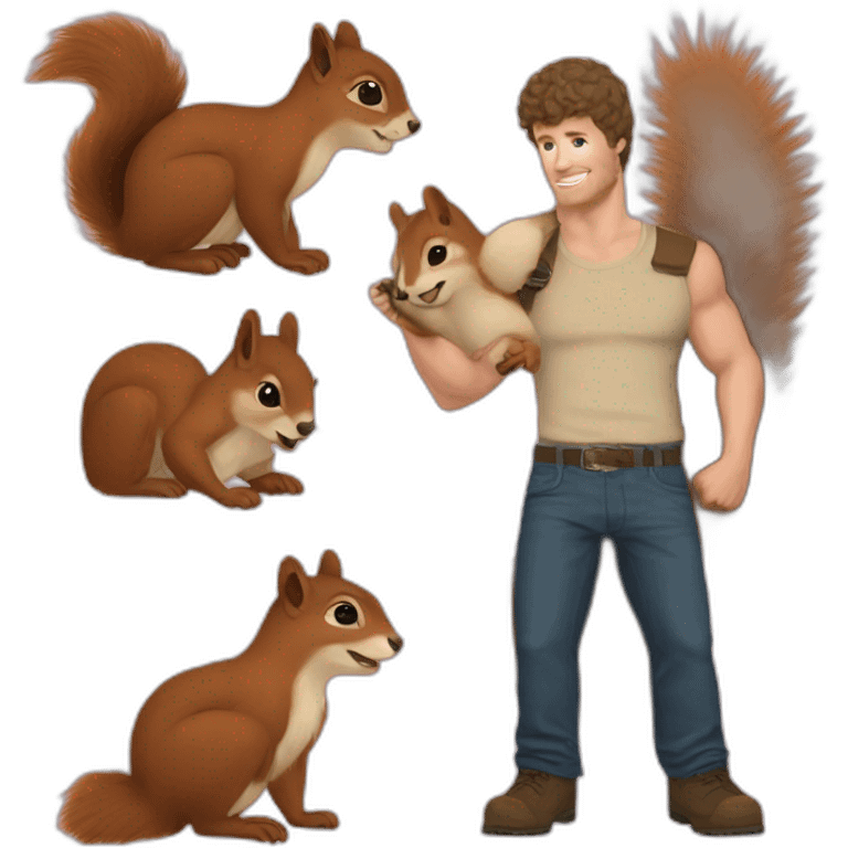 Letterkenny squirrelly dan with a puppers emoji