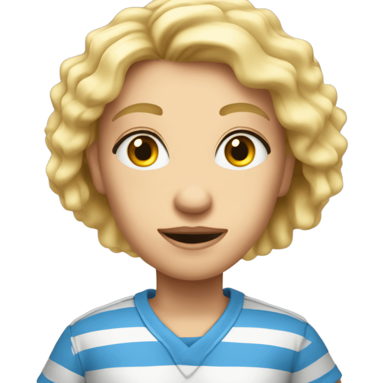 Prisonnier blond aux yeux bleus emoji