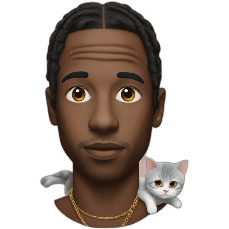 travis scott with cat emoji