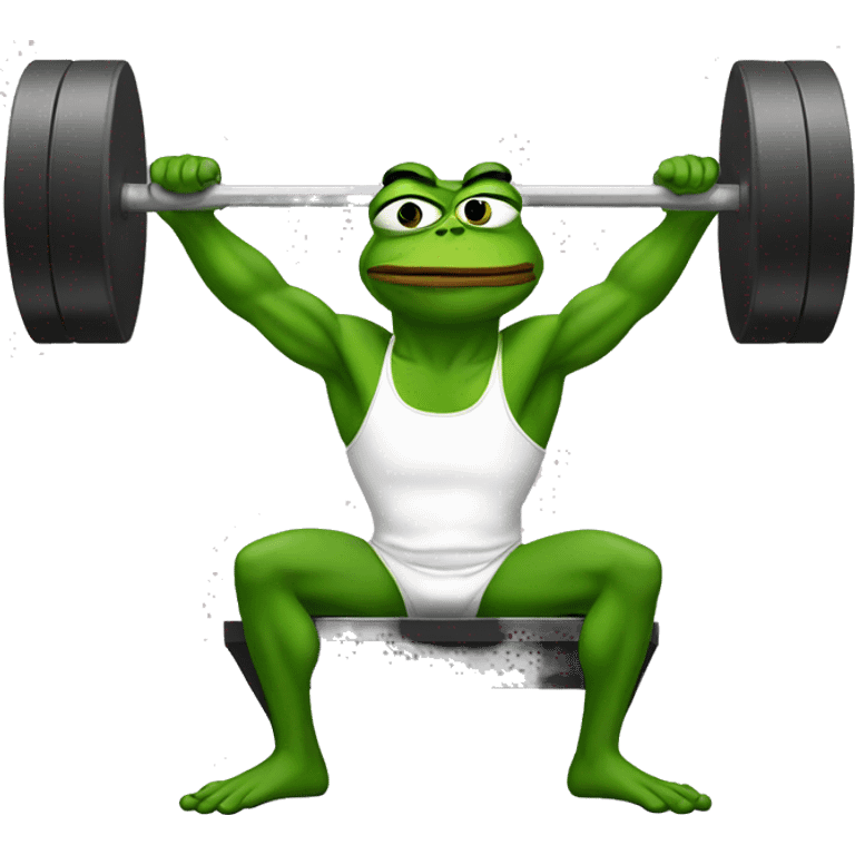 pepe the frog bench press emoji