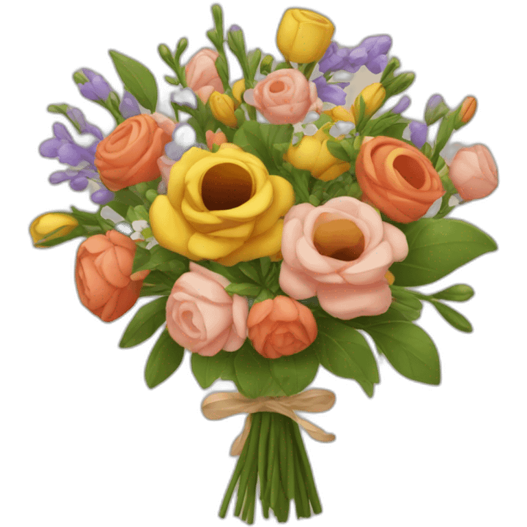 Bouquet-de-fleurs-brun emoji