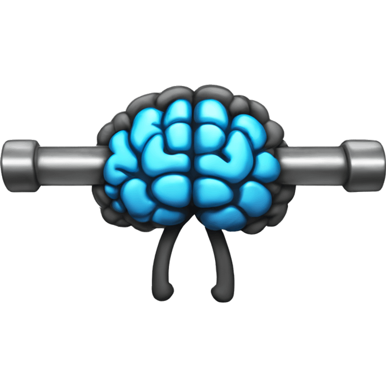 barbell brain  emoji