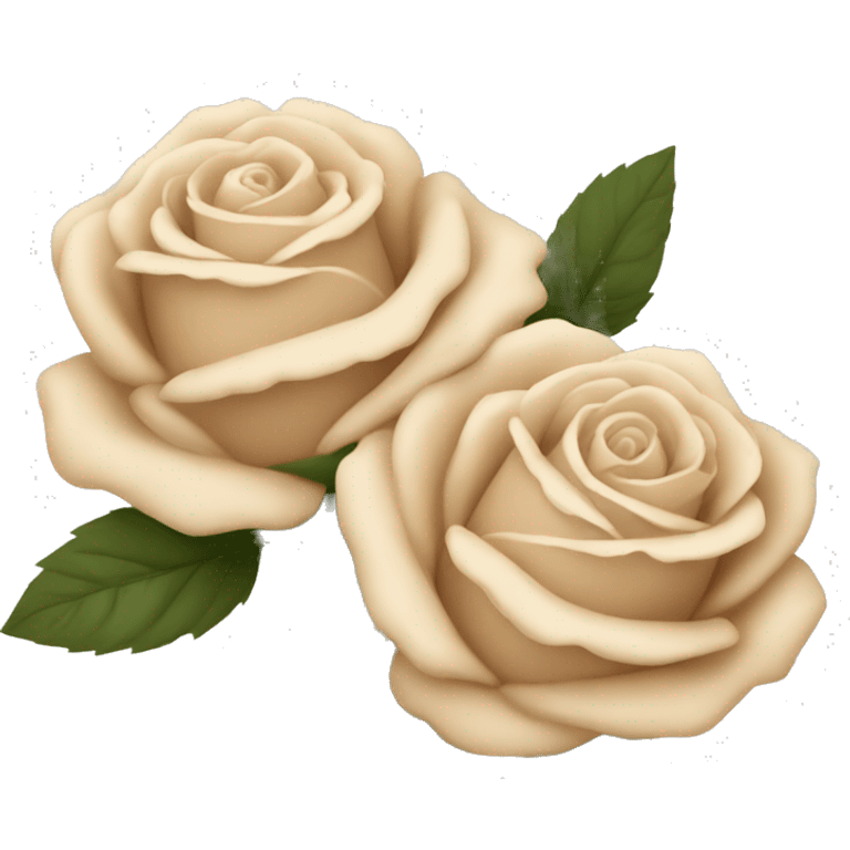 Beige Simple Rose Flowers emoji