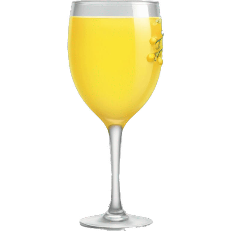 one mimosa glass  emoji