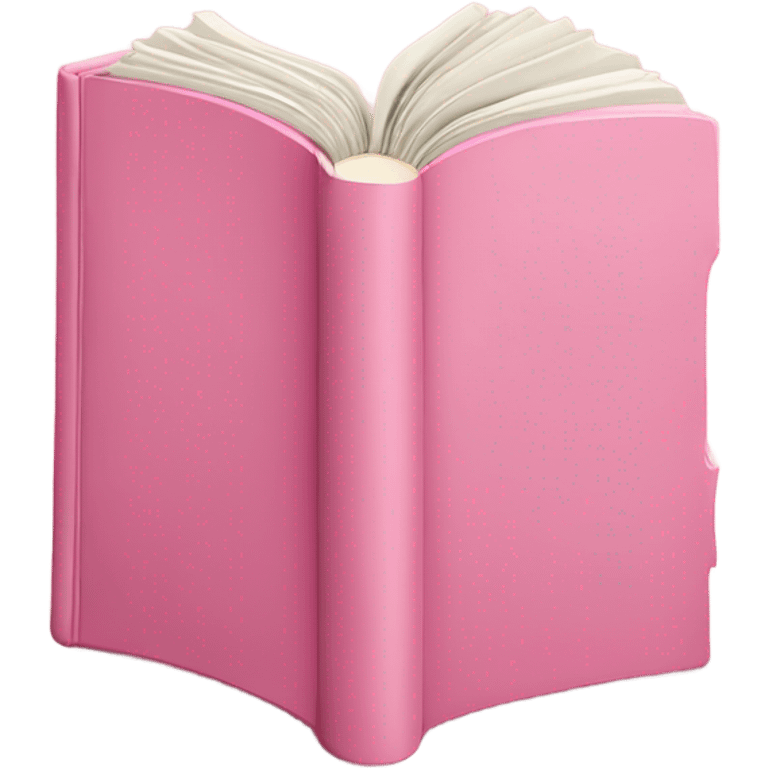 um livro cor de rosa emoji