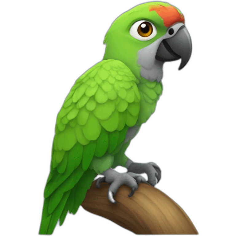 the parrot hatched emoji