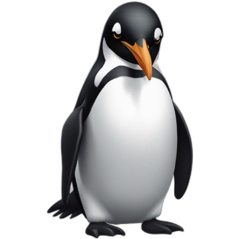 quadruped penguin with horns emoji