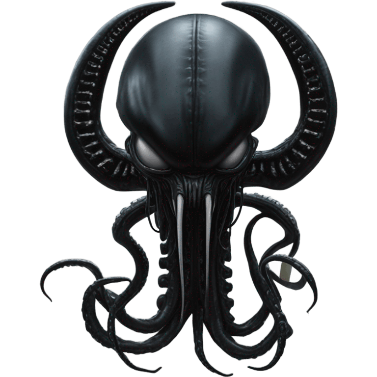 Crypto xenomorph with squid tentacles  emoji